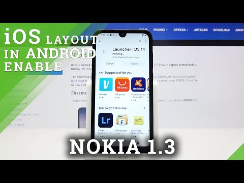 How to Download iOS Launcher on NOKIA 1.3 – Apply iOS Launcher