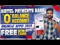 Airtel Payments Bank Account Open 2024 Telugu | How to open Airtel Payments Bank Account Online
