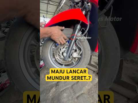 Penyebab roda depan maju lancar tapi saat mundur seret