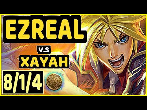 NUCLEAR (EZREAL) vs XAYAH - 8/1/4 KDA BOTTOM ADC CHALLENGER GAMEPLAY - KR