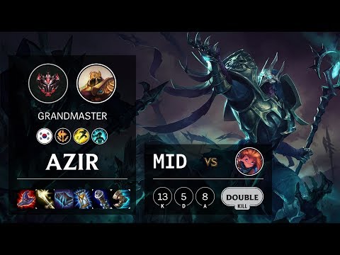 Azir Mid vs Zoe - KR Grandmaster Patch 10.5