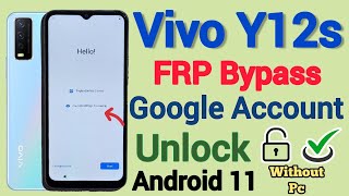 Vivo Y12s || FRP Bypass || Android 11 || Google Account Unlock || Without Pc || New Method || 2023.