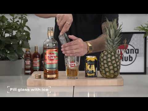 Havana Club Cuban Spiced - The Cornershop Serves - with KA Pineapple