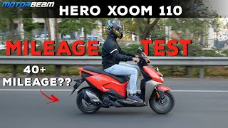 Hero Xoom 110 - Mileage Test कितना देता है? | MotorBeam हिंदी