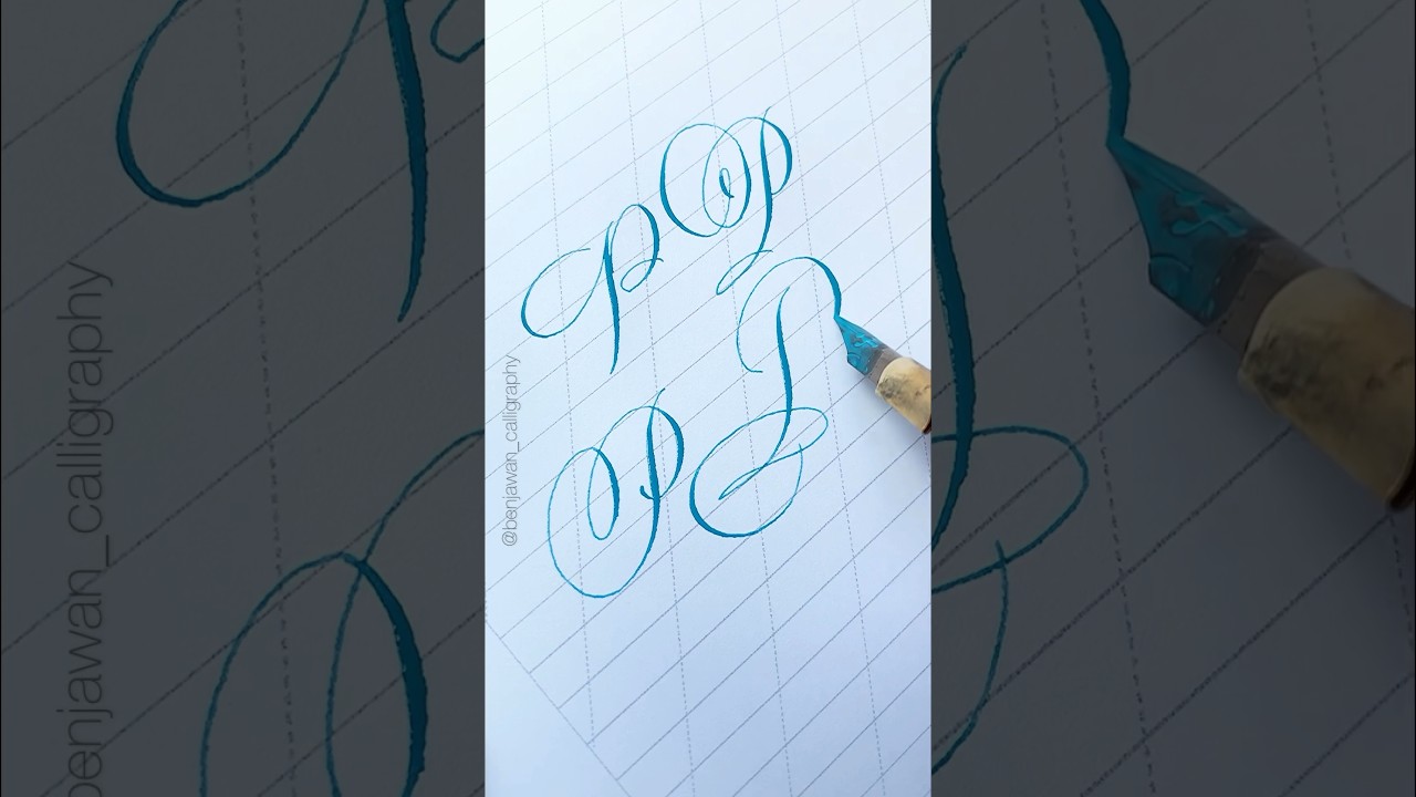 Capital P #calligraphy #moderncalligraphy #penmanship #pointedpencalligraphy