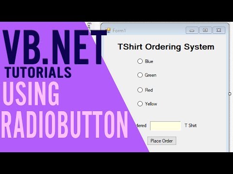 Vb Net Tutorials Using Radiobutton