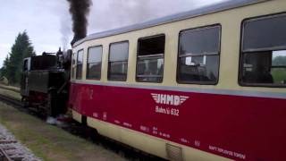 preview picture of video 'Steam Engine Locomotive Smoke-Steam Pressure Build up Before Trip'