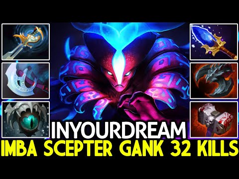 INYOURDREAM [Spectre] Monster Unleashed Scepter Gank 32 Kills Dota 2