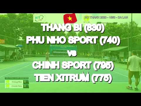 Chinh Sport 795  - Tien Xitrum 775  vs Thang Bi 830  - Phu Nho Sport 740  * 283 Vntennis - Ho Thanh