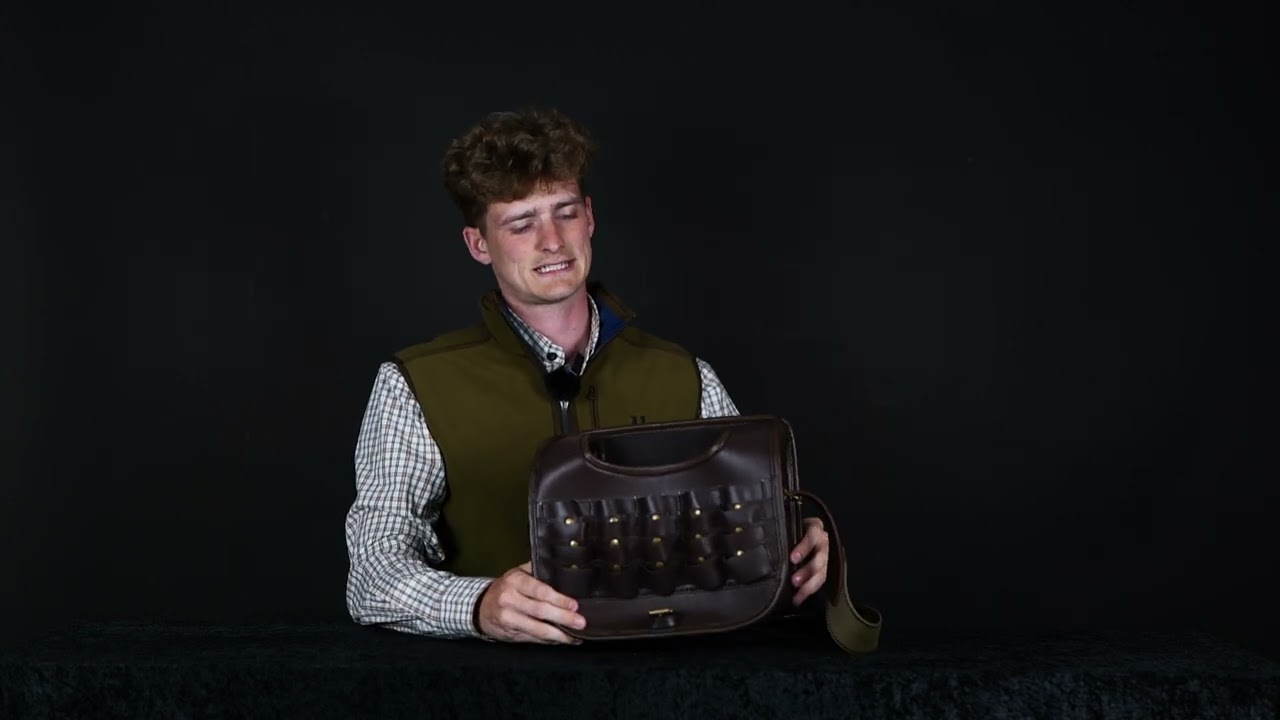 Læder patrontaske