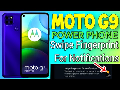 Moto g9 power phone Swipe Fingerprint For Notifications setting on. #rajuhelp24 #setting
