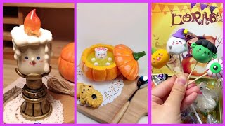 How to make Air Dry Clay Arts for Halloween Party DIY Clay ideas #clay