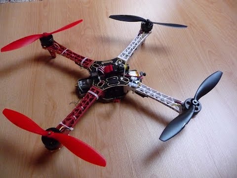 DJI F450 + KK2.0 + LED - Dobry i tani dron