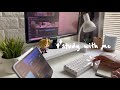 ️ 1 HOUR Day Time Study With Me Calm Piano Background Noise Real Time No Break