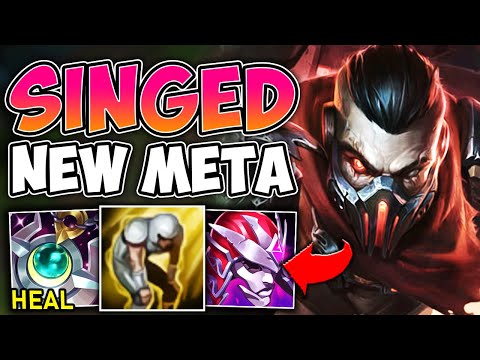 MOONSTONE SINGED IS THE NEW META OF TOP LANE! (HEAL YOUR TEAM) - League of Legends