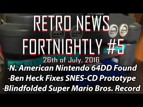 RNF #5: American 64DD Found, SNES-CD Prototype Fixed, SMB Record While Blindfolded