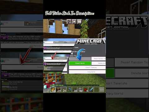 Gaming Tactics - How to Recover Minecraft Worlds in 1.19 #minecraft #minecraftpe #mcpe #shorts