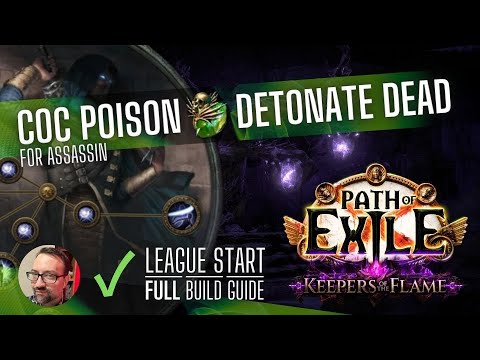 [PoE 3.27] Bow Cast-on-crit Poison Detonate Dead Assassin - FULL GUIDE (and my league starter)