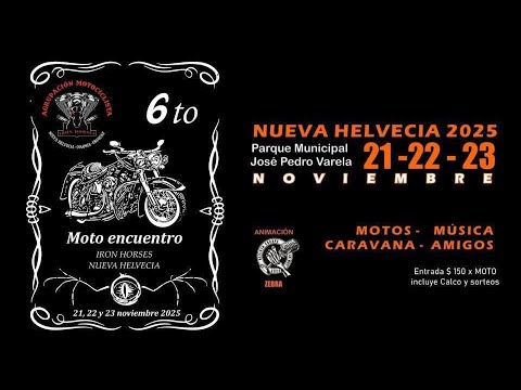 6to Moto Encuentro Iron Horses, Nueva Helvecia, Colonia, Uruguay.