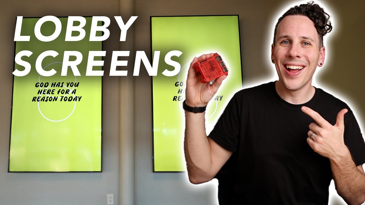 The BEST way to set up cheap lobby screens | Info Beamer