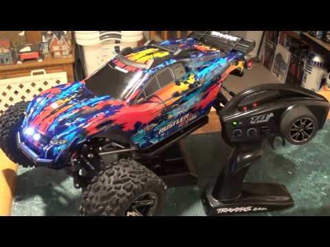 Traxxas Rustler VXL 4x4 Light Kit Installed