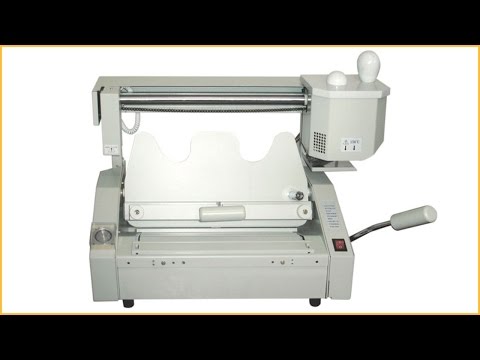 Manual glue paper binding machine