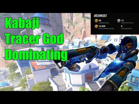 Kabaji Tracer God Dominating Gameplay - TOP 500 Overwatch Season 20