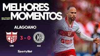 A PRIMEIRA FINAL O CRB AMASSOU - CRB 3x0 ASA - Melhores Momentos - Alagoano SportyBet