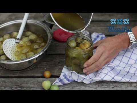 Syltade gröna tomater