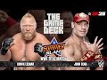 FULL MATCH Brock Lesnar Vs John Cena A Clash Of Titans WWE 2K25
