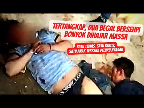 TERTANGKAP, DUA BEGAL BONYOK DIHAJAR MASSA
