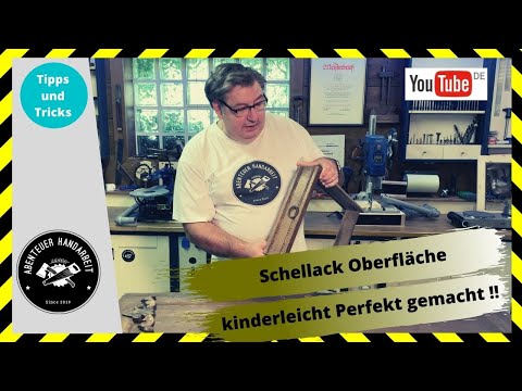 Shellac surface treatment! Perfectly done with the right tricks! 🛠🔴