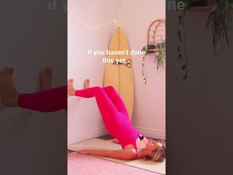 Wall Pilates Challenge for Beginners 🔥 #pilates  #workout #gym #shorts #viral #fitness #challenge