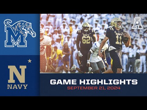 Game Highlights: Memphis vs Navy (Sept. 21, 2024)