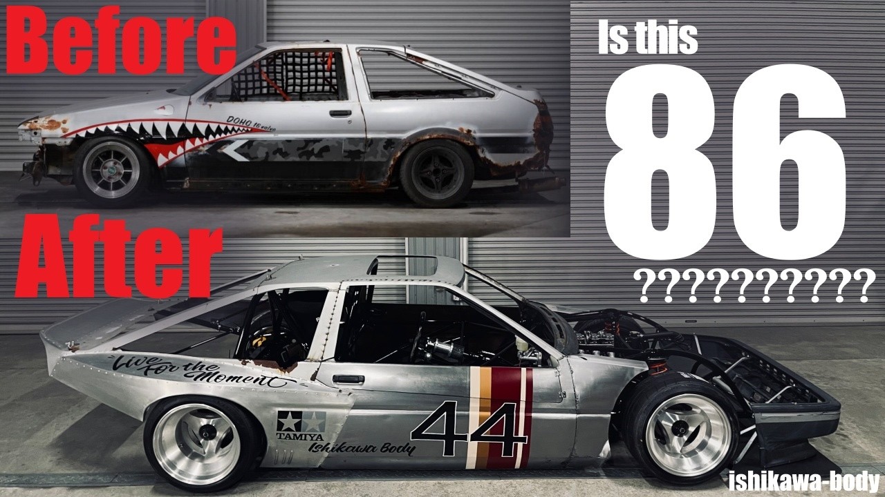 飯田章さんとAE86??の現状紹介と製作過程の作業動画です。良かったら見てみ下さい。