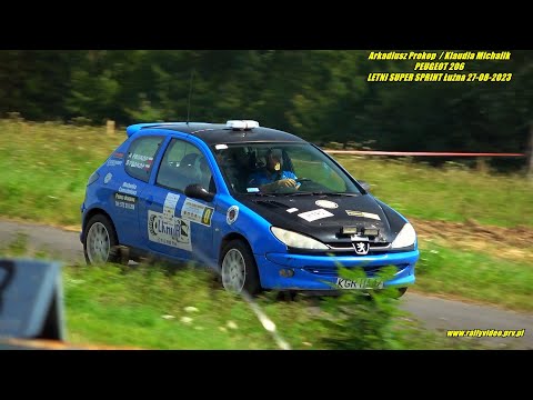Arkadiusz Prokop  / Klaudia Michalik - PEUGEOT 206 - LETNI SUPER SPRINT Łużna 27-08-2023