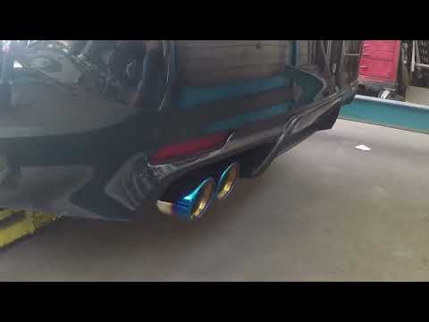 Toyota Camry 4 cylinder with custom Borla S Type cat-back exhaust single exit