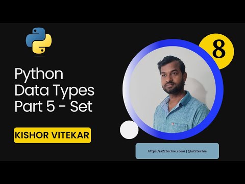 Python Data Types Part 5 Sets Python Tutorial 8