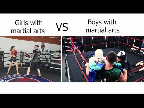 Girls VS Boys with martial arts (Girls vs Boys meme)