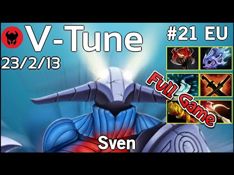 V-Tune [Aachen] plays Sven!!! Dota 2 Full Game 7.21