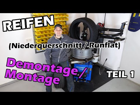 Tire removal and mounting for low-profile and run-flat tires with auxiliary arm - alloy wheel