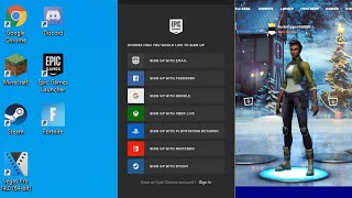 How to CREATE A FORTNITE ACCOUNT ON PC (EASY METHOD)