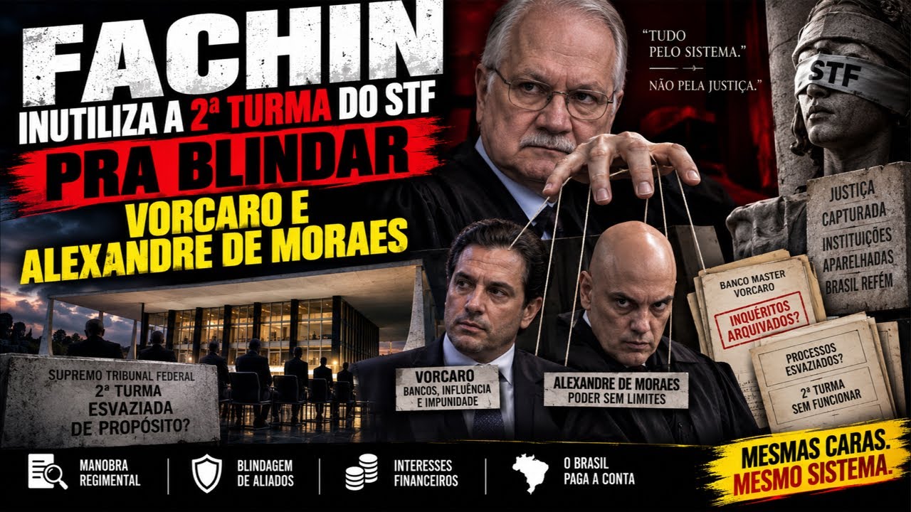 Fachin afasta Mendonça pra proteger Xandão e Vorcaro