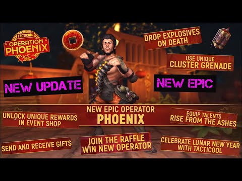 Tacticool - NEW EPIC PHOENIX - OPERATION PHOENIX is here, change event points for great rewards