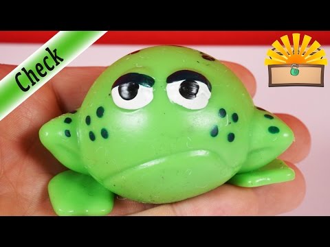 BÖSER SCHLEIM FROSCH FLIEGT AUF BODEN - GLIBBER SLIME zerplatscht