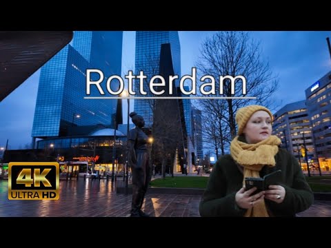 Rotterdam Netherlands Walking-tour 🇳🇱 2024 | 4K /60fps |✅️✨️✨️✨️✨️✨️