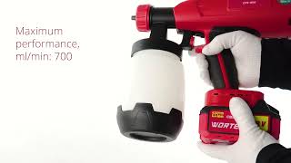 Cordless paint sprayer CPS 1810 WORTEX