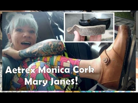 Aetrex Monica Cork Mary Janes!! Sizing Tips & Shoe Insole Review