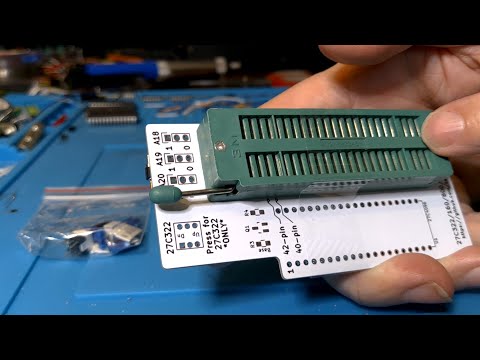 Building the EPROM size adapter kit for fitting 27C160 into TL866ii-plus