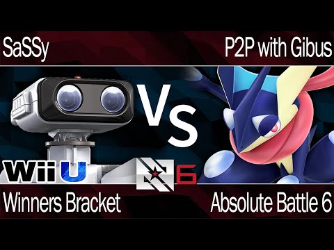 AB6 Smash 4 - SaSSy (ROB) vs P2P with Gibus (Greninja) - Winners Bracket